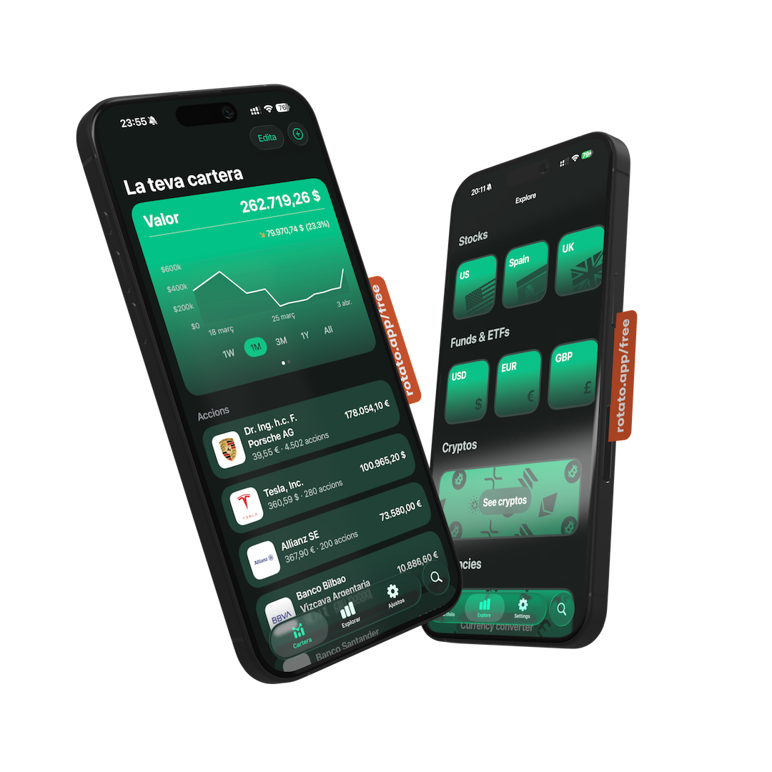 Impulse app screenshot showing portfolio overview
